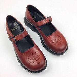 Dansko Mary Jane Red Comfort Shoes 39